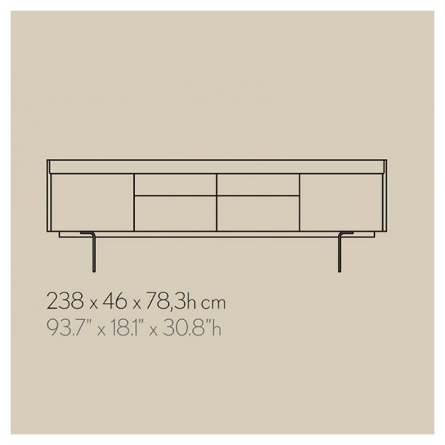 dimensiones Aparador Stockholm 402 de Punt Mobles