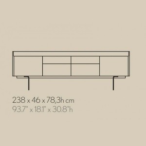 dimensiones Aparador Stockholm 402 de Punt Mobles