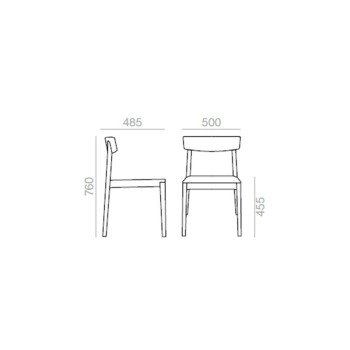 medidas Silla Smart SI0610 Andreu World medidas Silla Smart SI0610 Andreu World