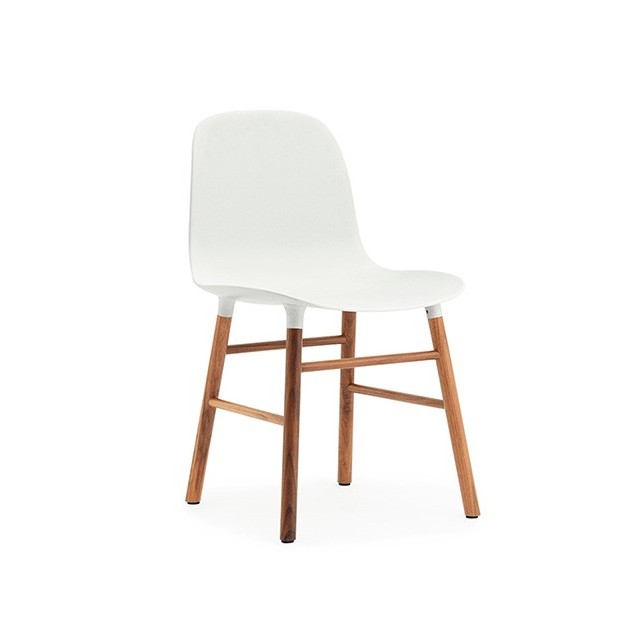 comprar Silla Form Nogal sin brazos color blanco de Normann copenhagen