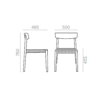 medidas Silla Smart SI-0612 Andreu World medidas Silla Smart SI-0612 Andreu World