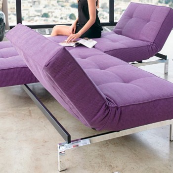 Divano letto Splitback con gambe in metallo Innovazione Divano letto Splitback con gambe in metallo Innovazione