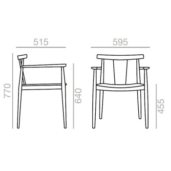 dimensiones silla Smile SO-0335 Andreu World dimensiones silla Smile SO-0335 Andreu World