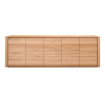 Shadow 5-door Oak Sideboard - Ethnicraft Shadow 5-door Oak Sideboard - Ethnicraft