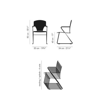 Chaise rembourrée Stua Egoa Chaise rembourrée Stua Egoa