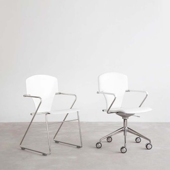 Chaise Egoa avec roulettes Stua Chaise Egoa avec roulettes Stua