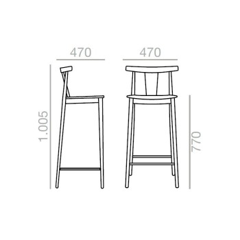 Andreu World Smile BQ-0337 sgabello Andreu World Smile BQ-0337 sgabello