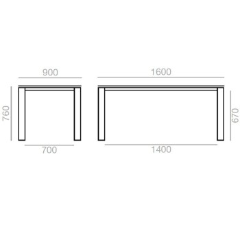 Mesa Extra Andreu World dimensiones Mesa Extra Andreu World dimensiones
