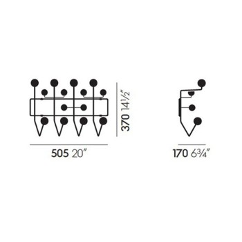 Porte-manteau noir Hang It All - Vitra Porte-manteau noir Hang It All - Vitra