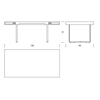 Table de bureau originale CH110 Carl Hansen & Son