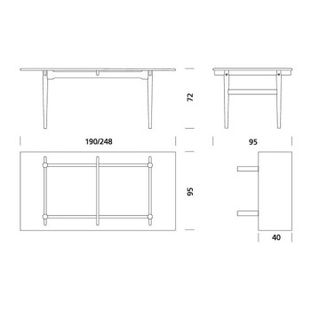 Carl Hansen table CH327 Carl Hansen table CH327