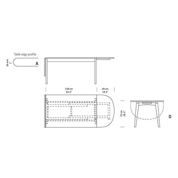 Tavolo da pranzo CH006 design originale Carl Hansen & Son