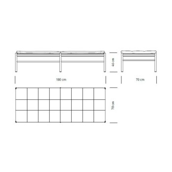 Divano letto OW150 design originale Carl Hansen & Son Divano letto OW150 design originale Carl Hansen & Son