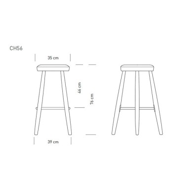 CH56 Carl Hansen banqueta