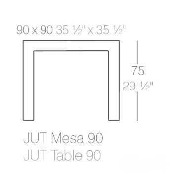 mesa de exterior Jut Vondom Studio mesa de exterior Jut Vondom Studio