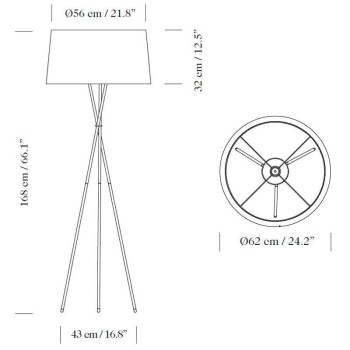 Santa&cole Tripod G5 floor lamp