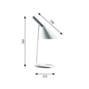 Lámpara AJ Table Louis Poulsen medidas