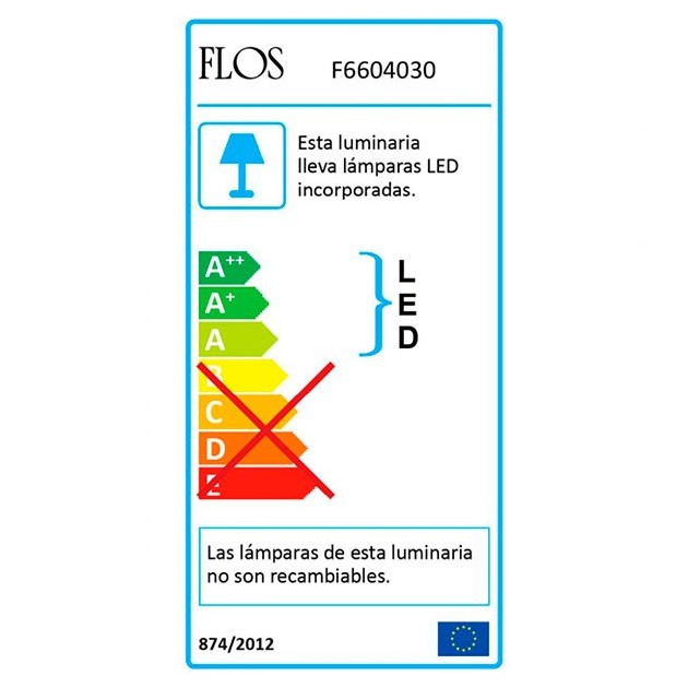 Lámpara Taccia Small Flos eficiencia energética