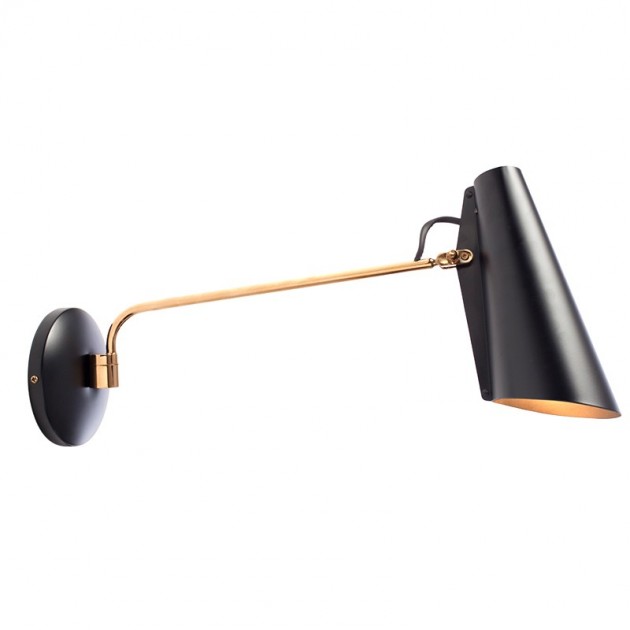 comprar Lámpara Birdy de pared de brazo largo color negro de Northern lighting. Disponible en Moisés showroom