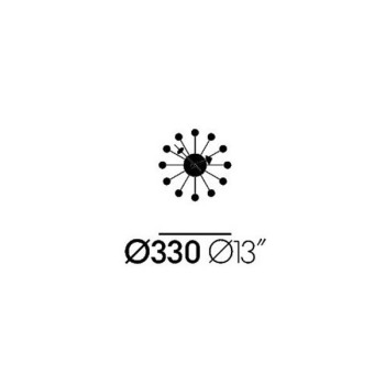Reloj Ball Clock negro - Vitra Reloj Ball Clock negro - Vitra