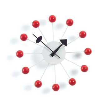 Red Ball Clock Wall Clock - Vitra Red Ball Clock Wall Clock - Vitra