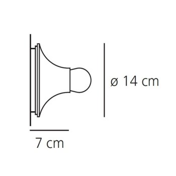 dimensiones Aplique de pared Teti Artemide dimensiones Aplique de pared Teti Artemide