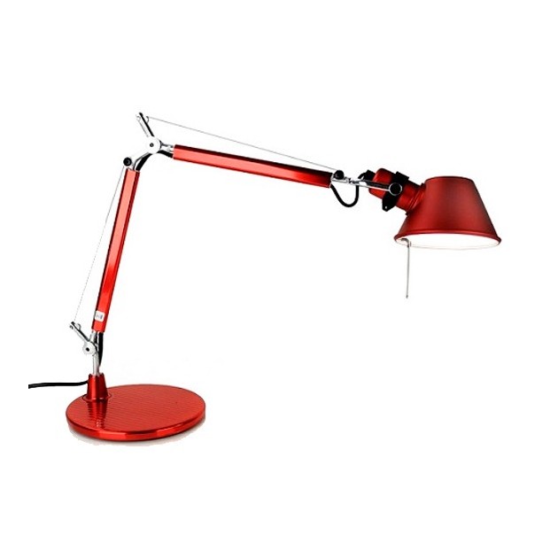 Lampara de sobremesa Tolomeo Micro Artemide roja