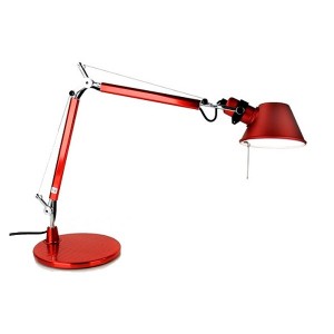 Lampara de sobremesa Tolomeo Micro Artemide roja