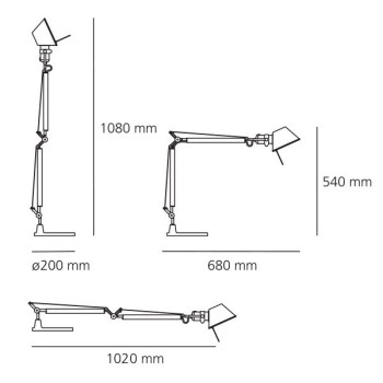 Artemide Tolomeo Mini lampe de table Artemide Tolomeo Mini lampe de table
