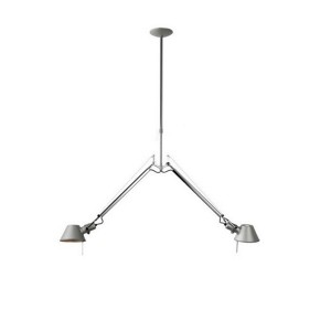 lámpara de suspensión 2 brazos Tolomeo Artemide