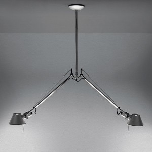 lámpara de suspensión 2 brazos Tolomeo Artemide ambiente