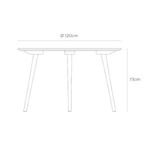 dimensiones Mesa de comedor In Between SK4 &Tradition