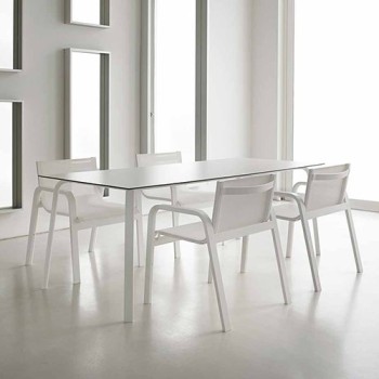 Chaise empilable avec accoudoirs Gandia Blasco Chaise empilable avec accoudoirs Gandia Blasco