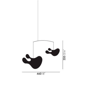 Mobile en contreplaqué Eames modèle B - Vitra Mobile en contreplaqué Eames modèle B - Vitra