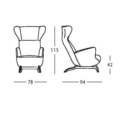 Fauteuil Ardea Zanotta Fauteuil Ardea Zanotta
