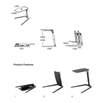 Free Stand portable table design Coalesse