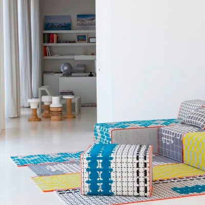 Alfombra Bandas Turquoise - Gan Rugs Alfombra Bandas Turquoise - Gan Rugs