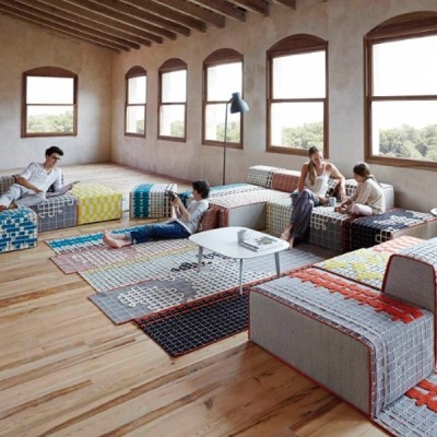Alfombra Bandas Turquoise - Gan Rugs Alfombra Bandas Turquoise - Gan Rugs