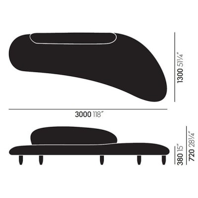 Sofá de forma livre - Vitra Sofá de forma livre - Vitra