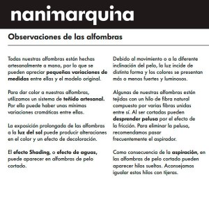 observaciones Alfombra Quill S Nanimarquina