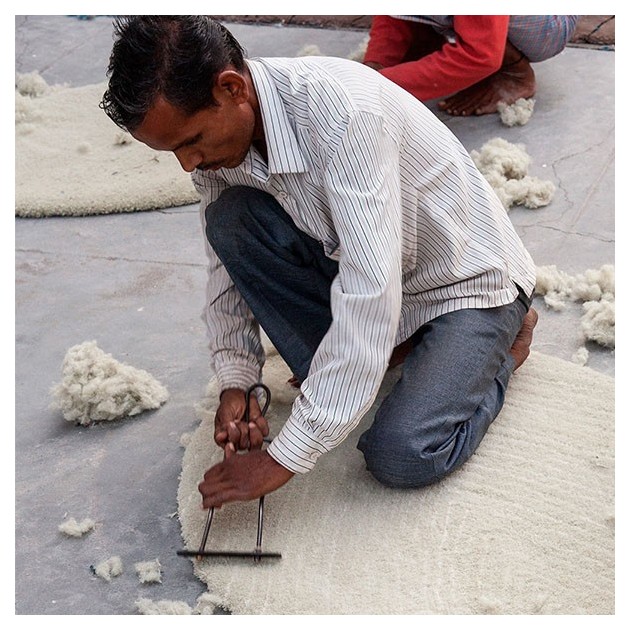 fabricación Alfombra Quill  Nanimarquina