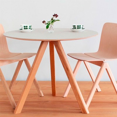 Tavolo da pranzo rotondo CPH20 90 di Hay Tavolo da pranzo rotondo CPH20 90 di Hay