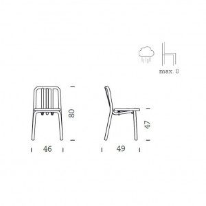 dimensiones SillaTube de Mobles 114