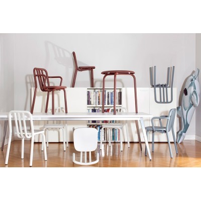 Cadeira Tubular com Braços - Mobles 114 Cadeira Tubular com Braços - Mobles 114