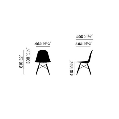 Eames Plastic Chair DSW tapizada rosa Eames Plastic Chair DSW tapizada rosa