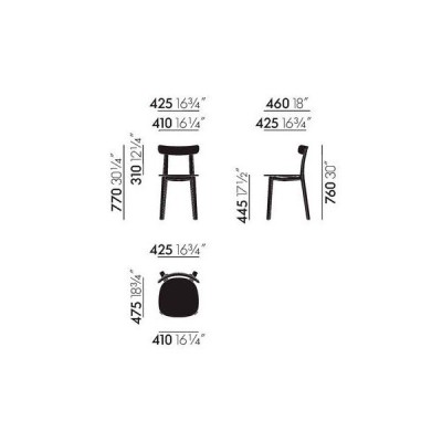 medidas All plastic chair Vitra medidas All plastic chair Vitra