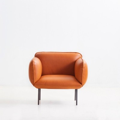 Woud sillón Nakki piel