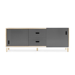 Aparador 2 cajones Kabino sideboard color gris de Normann copenhagen