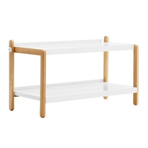 Zapatero Sko Rack en color blanco y roble de Normann copenhagen