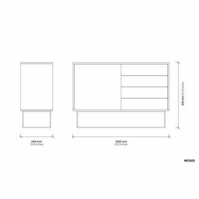 Woud design aparador alto Virka Woud design aparador alto Virka